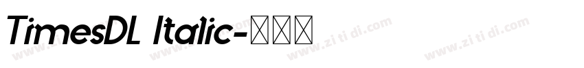 TimesDL Italic字体转换